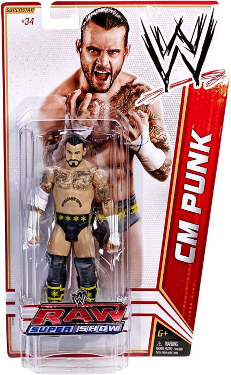 WWE Wrestling Series 18 CM Punk Action Figure 34 Mattel Toys ToyWiz   Mattel Wwe Wrestling Basic Series 18 Action Figure 34 Cm Punk Best In The World 10  55561.1461131027 