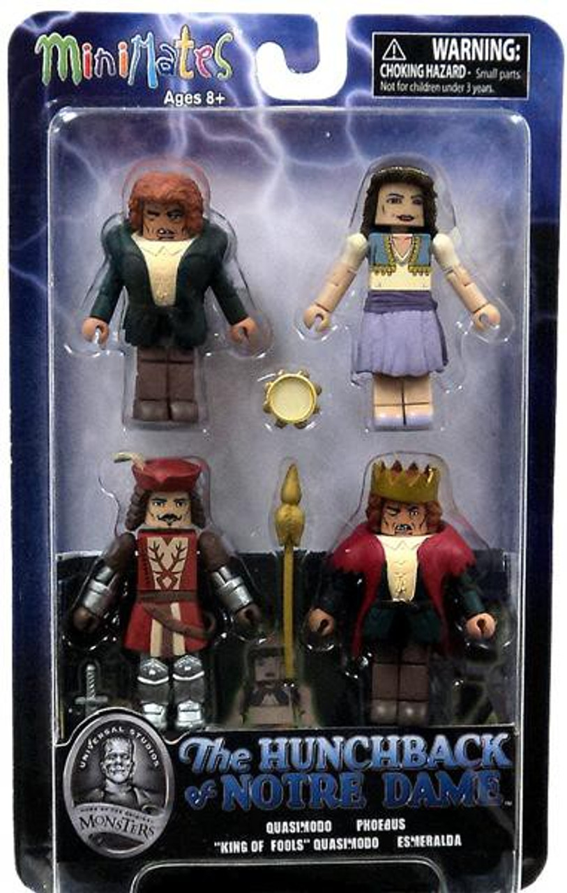 Universal Monsters MiniMates The Hunchback of Notre Dame Minifigure 4-Pack