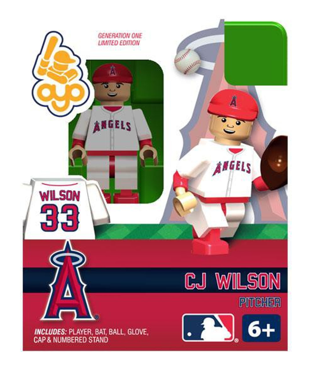 Los Angeles Angels MLB Generation One CJ Wilson Minifigure
