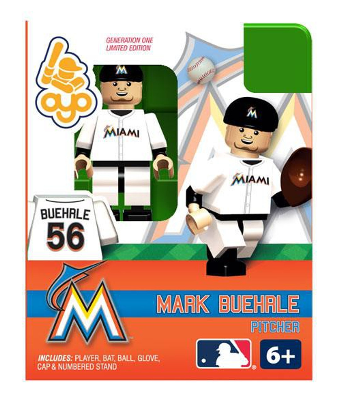 Miami Marlins MLB Generation One Mark Buehrle Minifigure