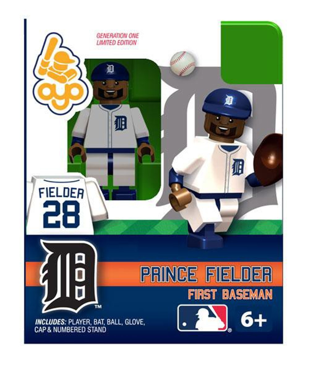 Detroit Tigers MLB Generation One Prince Fielder Minifigure