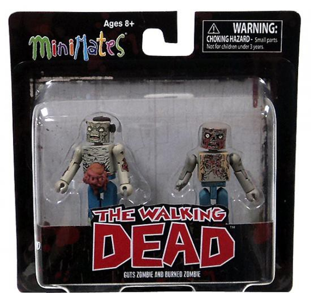 The Walking Dead Minimates Series 1 Guts Zombie & Burned Zombie Minifigure 2-Pack