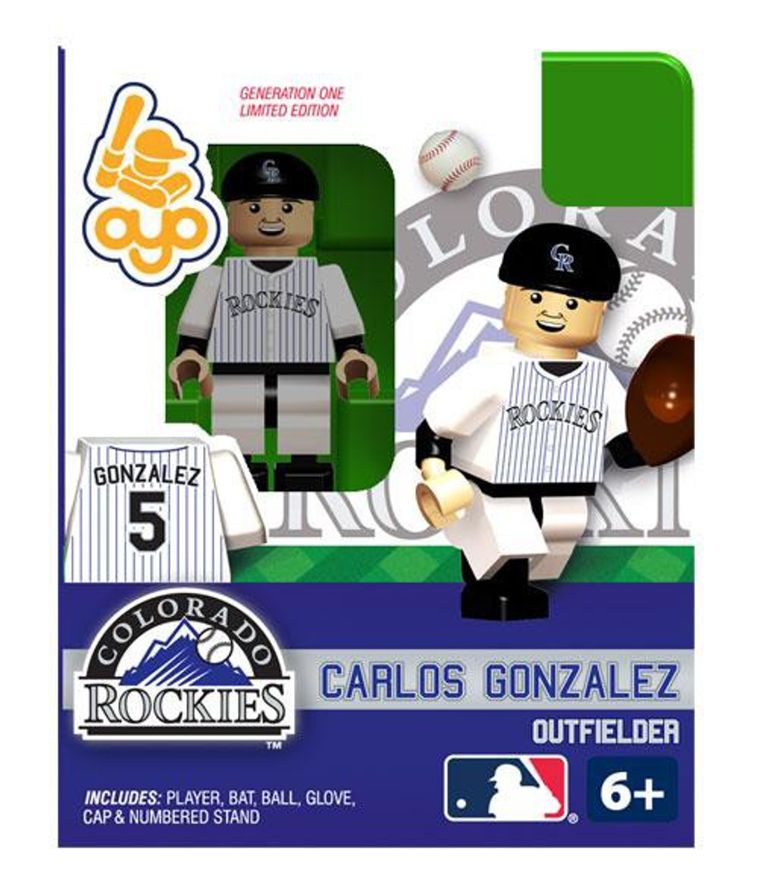 Colorado Rockies MLB Generation One Carlos Gonzalez Minifigure