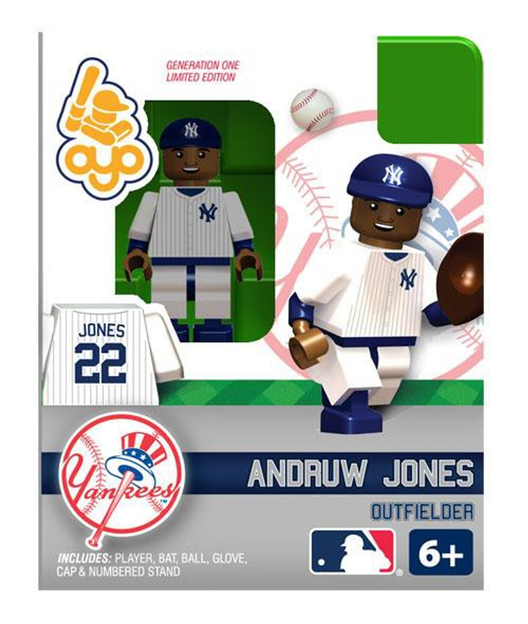 New York Yankees MLB Generation One Andruw Jones Minifigure