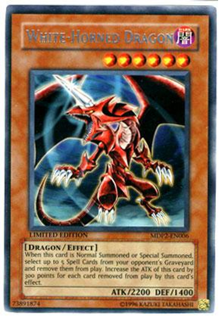 YuGiOh McDonald's Limited Edition Series 2 Rare White-Horned Dragon MDP2-EN006