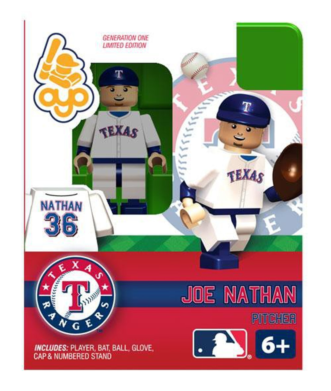 Texas Rangers MLB Generation One Joe Nathan Minifigure