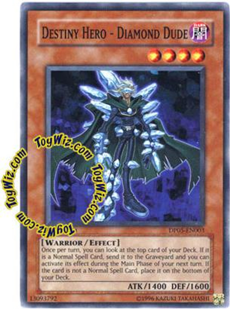 YuGiOh GX Duelist Series Aster Phoenix Common Destiny Hero - Diamond Dude DP05-EN003