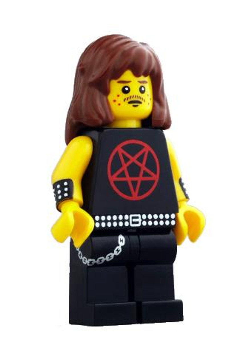 Citizen Brick Custom Painted Heavy Metal Enthusiast Minifigure