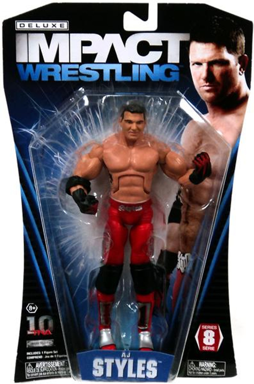 TNA Wrestling Deluxe Impact Series 8 AJ Styles Action Figure Jakks