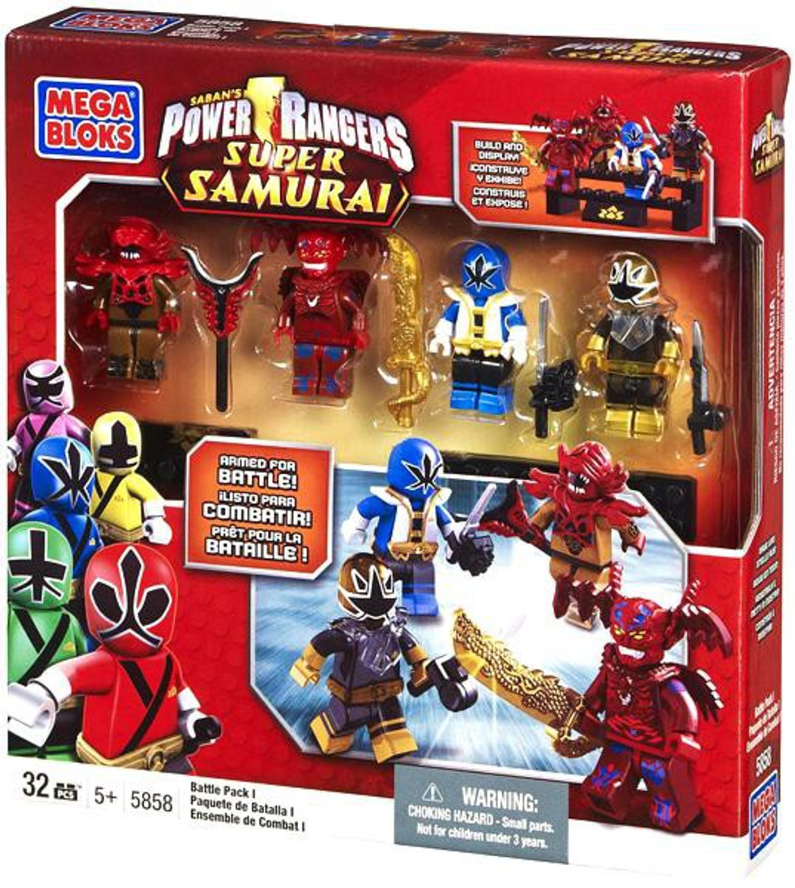 Mega Bloks Power Rangers Super Samurai Battle Pack I Exclusive Set #5858