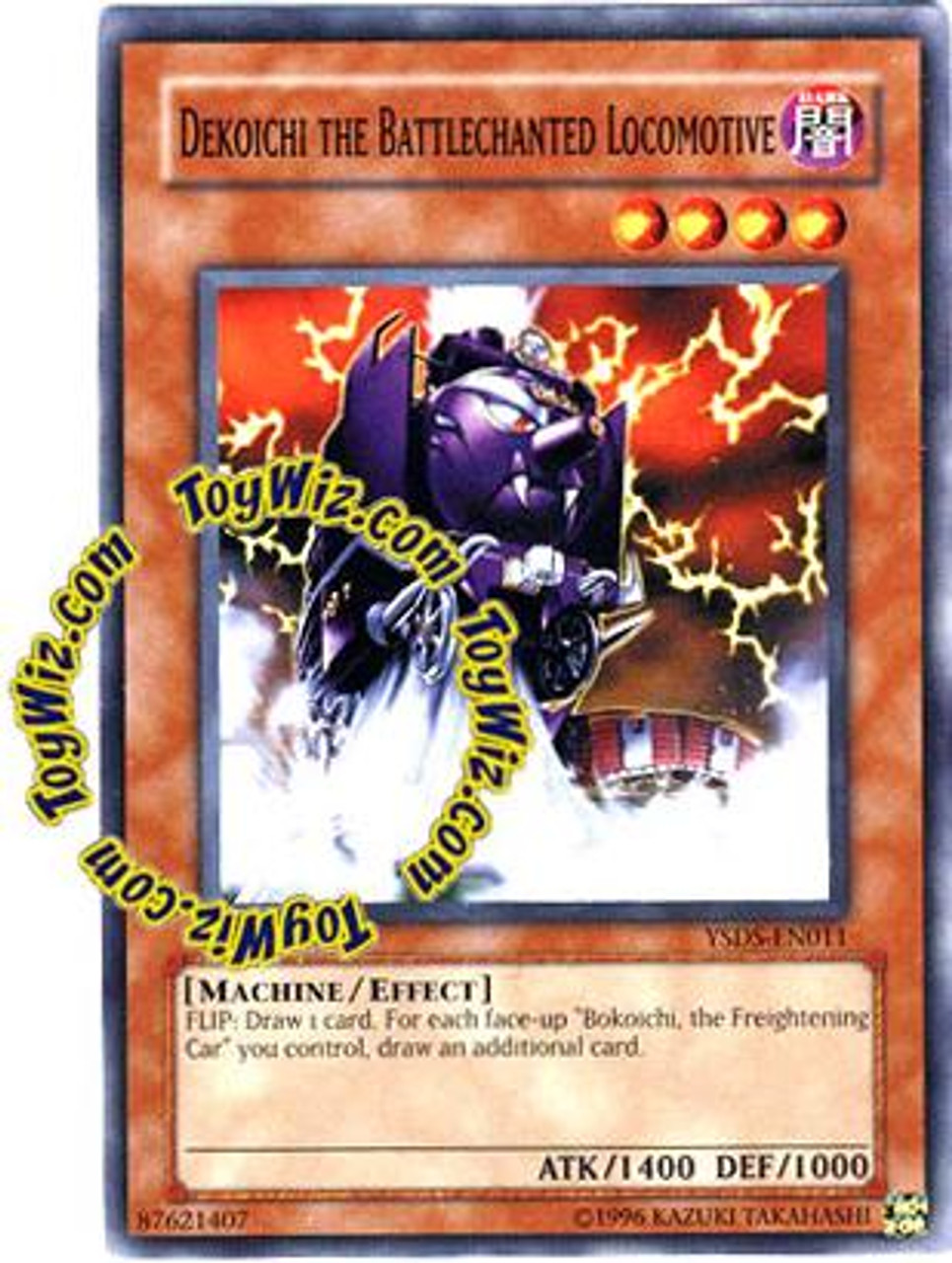 YuGiOh GX Syrus Truesdale Starter Deck Common Dekoichi the Battlechanted Locomotive YSDS-EN011