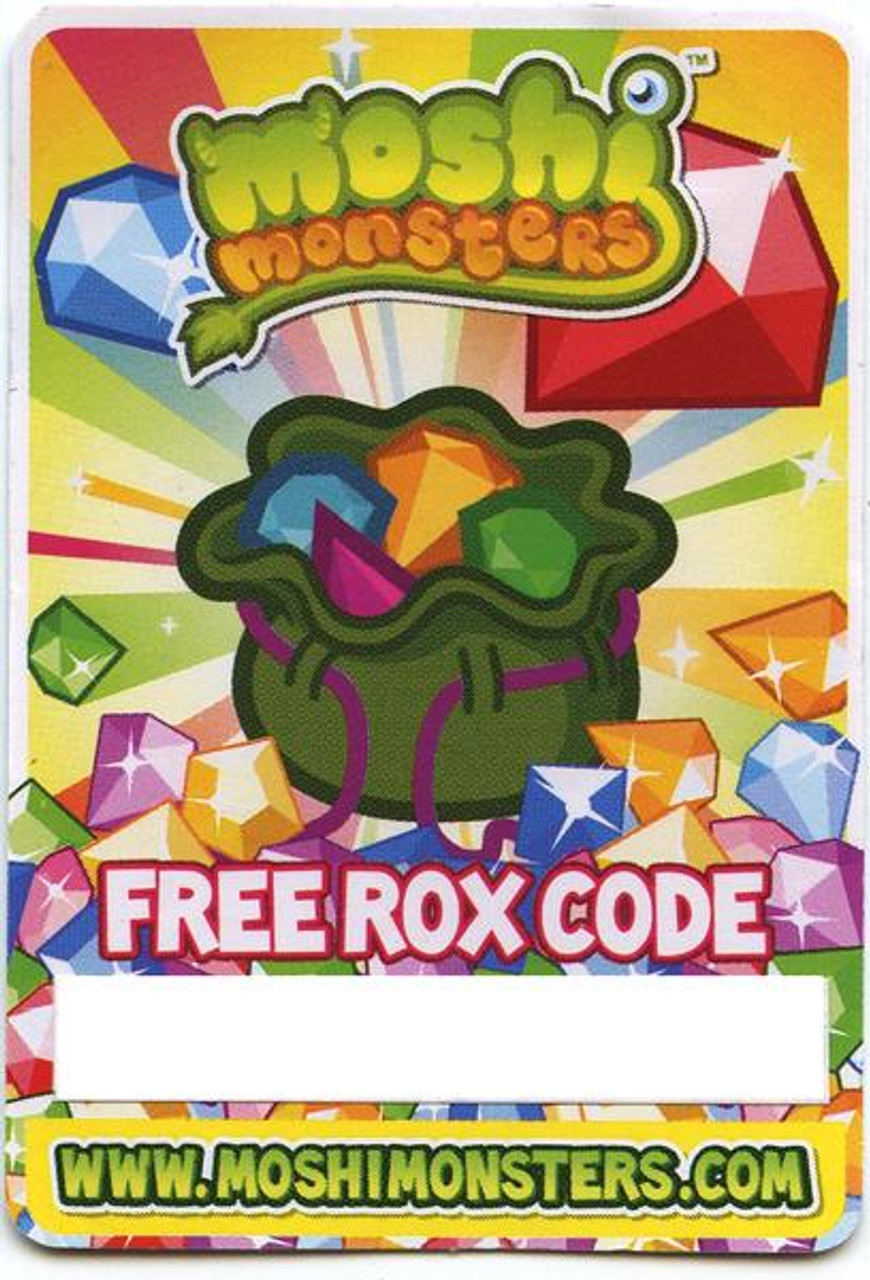Moshi Monsters Free Rox Code Card