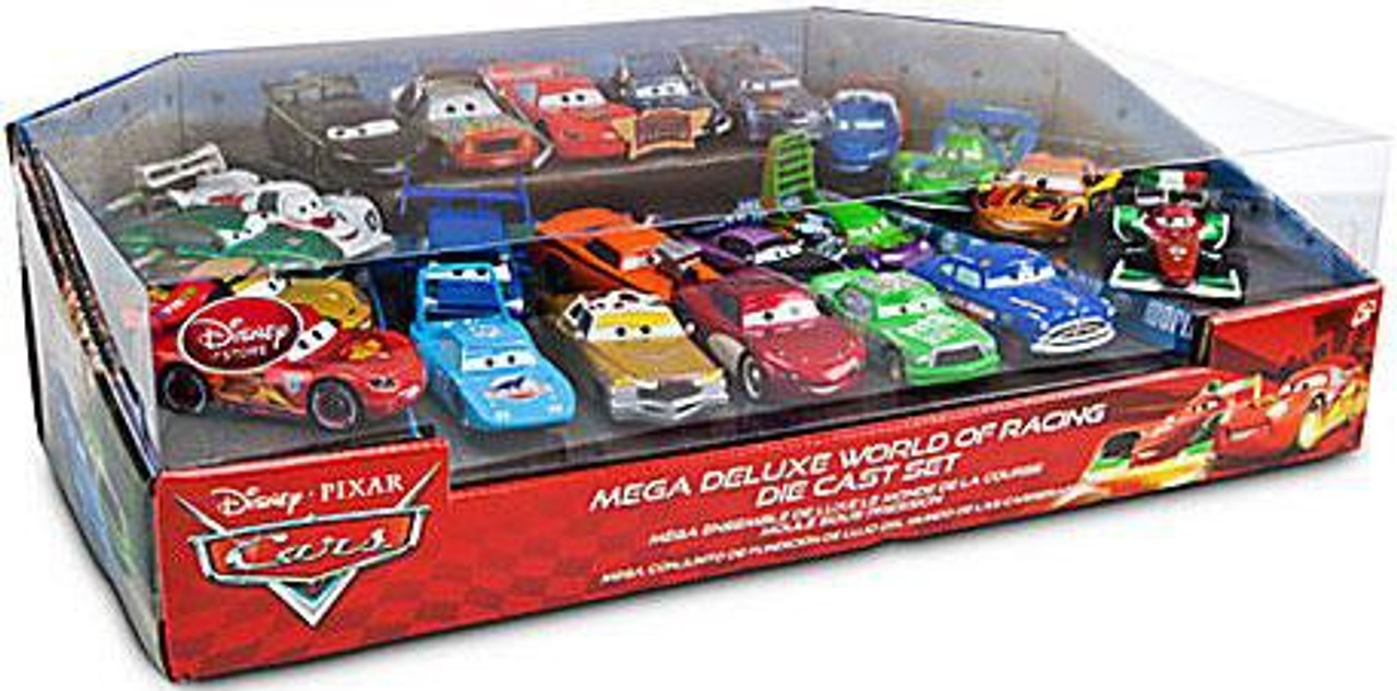 Disney Cars 1:48 Multi-Packs Mega Deluxe World of Racing Exclusive Diecast Car Set