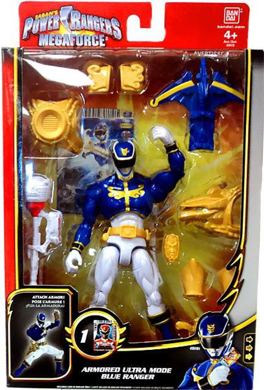 Power Rangers Megaforce Deluxe Armored Ultra Mode Blue Ranger Action Figure