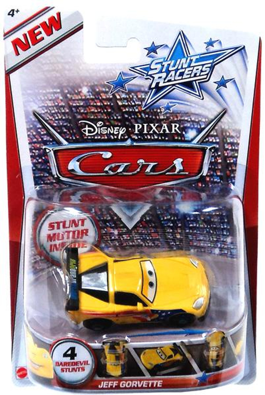 Disney Cars Stunt Racers Jeff Gorvette Plastic Car