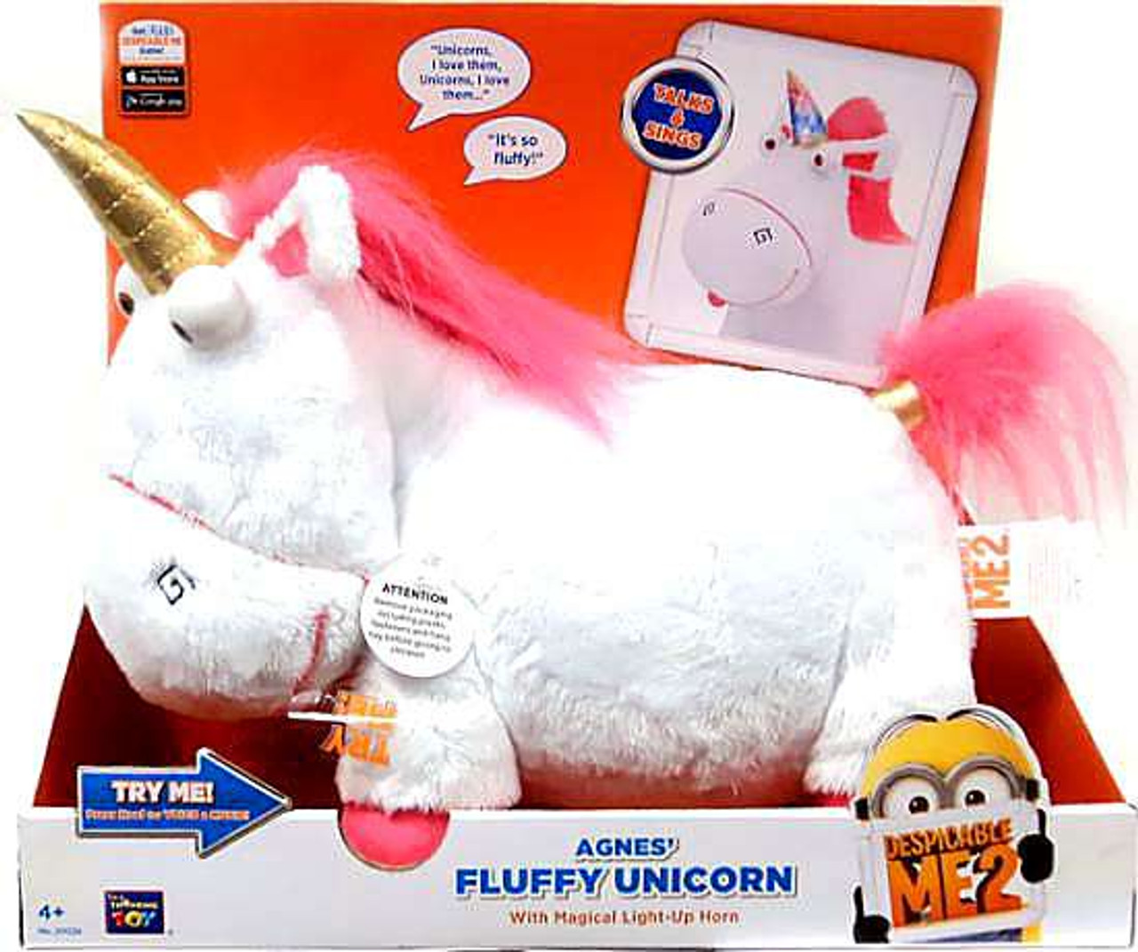 Despicable Me 2 Agnes' Fluffy Unicorn Plush Figure