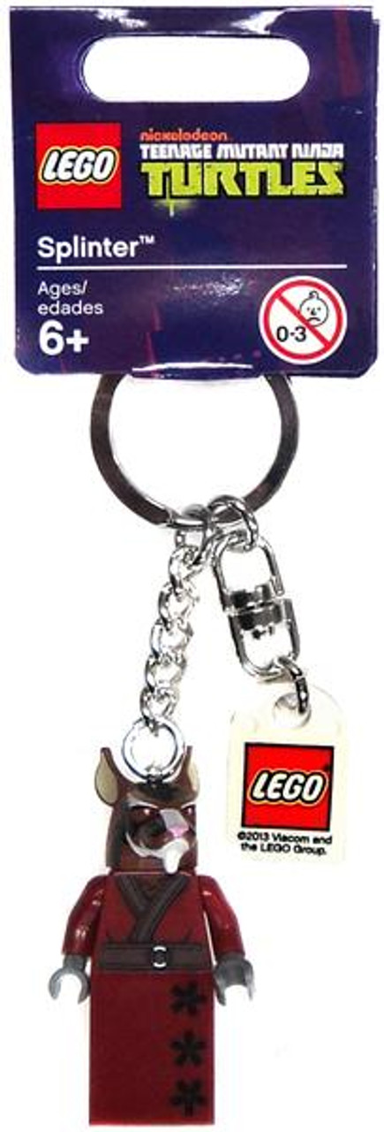 LEGO Teenage Mutant Ninja Turtles Splinter Minifigure Keychain #850838