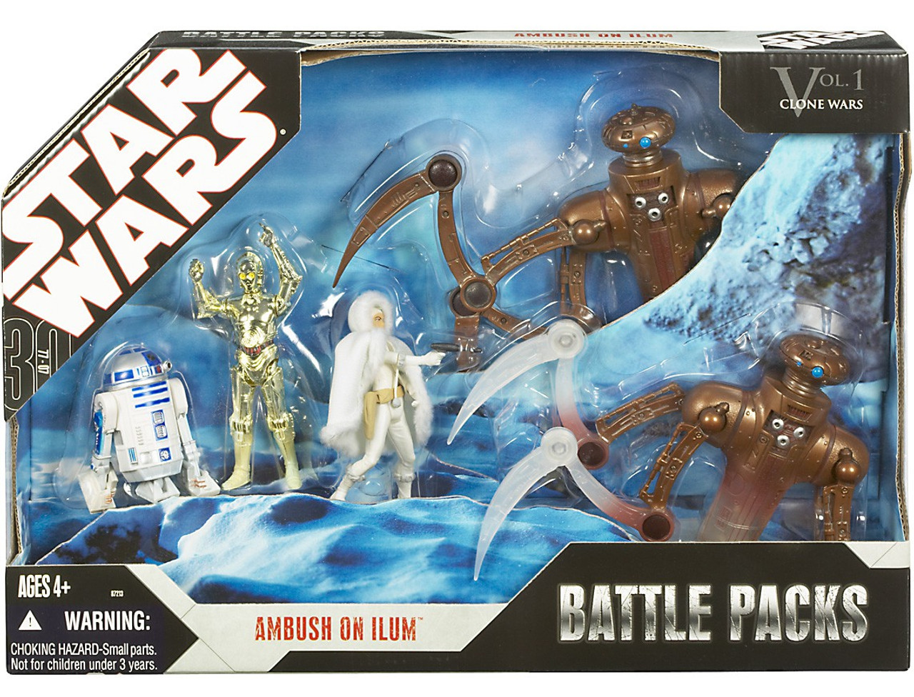 Star Wars The Clone Wars Battle Packs 2007 Ambush on Ilum Exclusive Action Figure Set