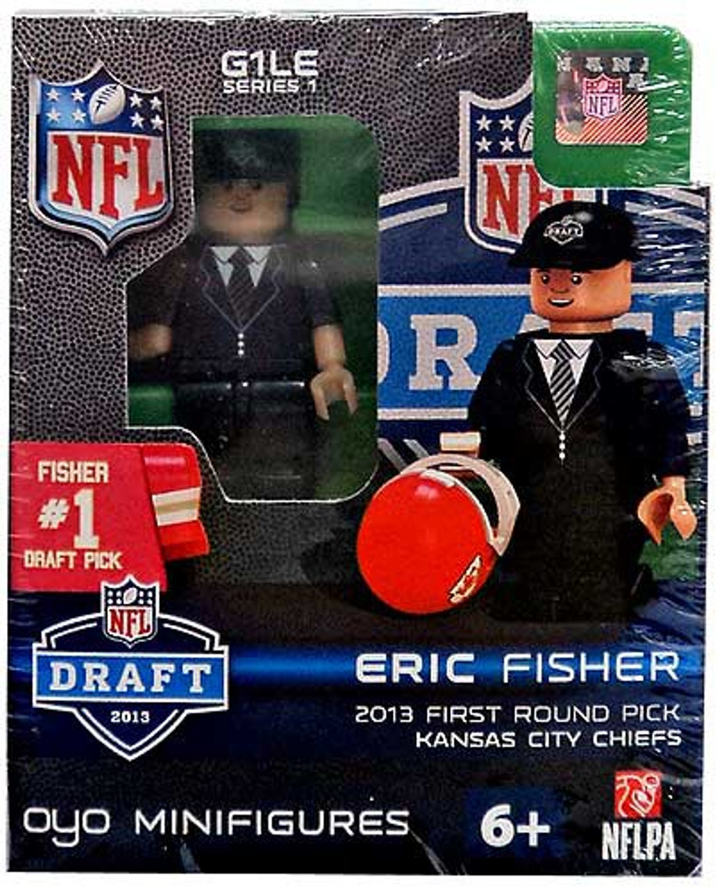 Kansas City Chiefs NFL 2013 Draft First Round Picks Eric Fisher Minifigure