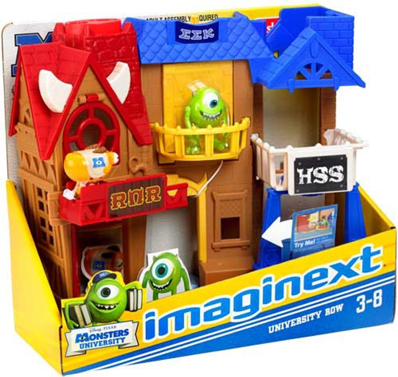 Fisher Price Disney / Pixar Monsters University Imaginext University Row 3-Inch Figure Set
