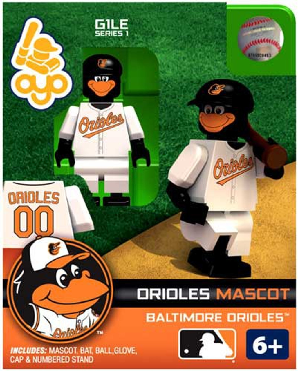 Baltimore Orioles MLB Generation 1 Series 1 The Oriole Bird Minifigure