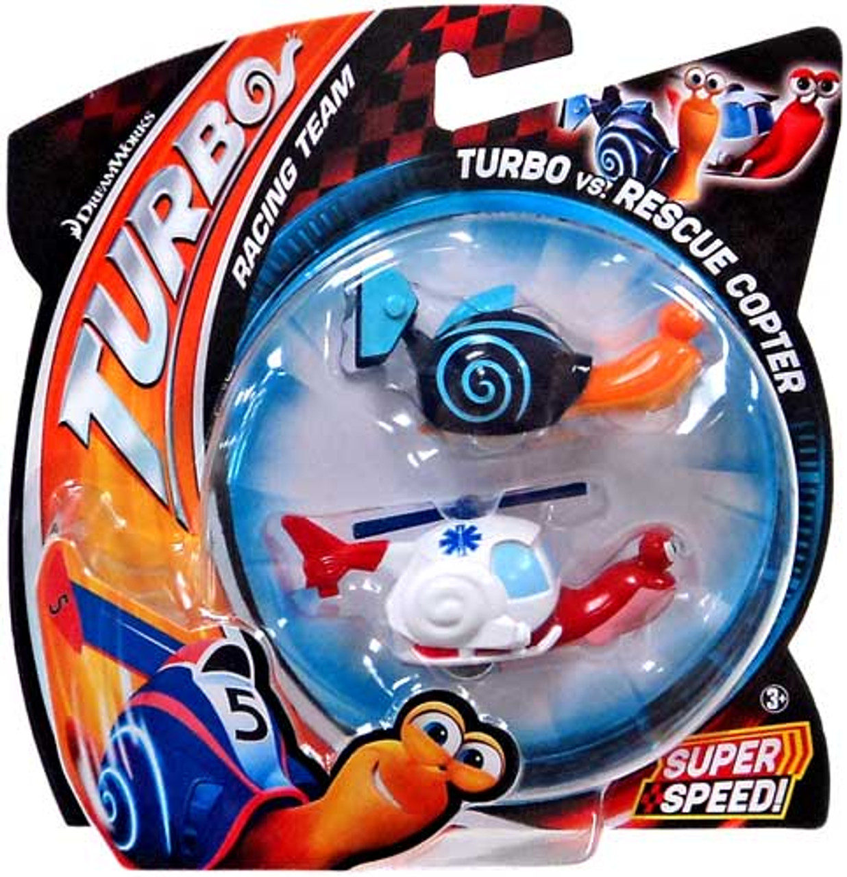 Turbo vs Rescue Copter Vehicle 2-Pack