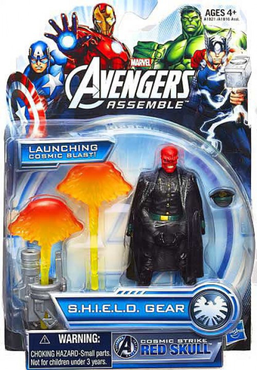 Marvel Avengers Assemble SHIELD Gear Cosmic Strike Red Skull Action Figure