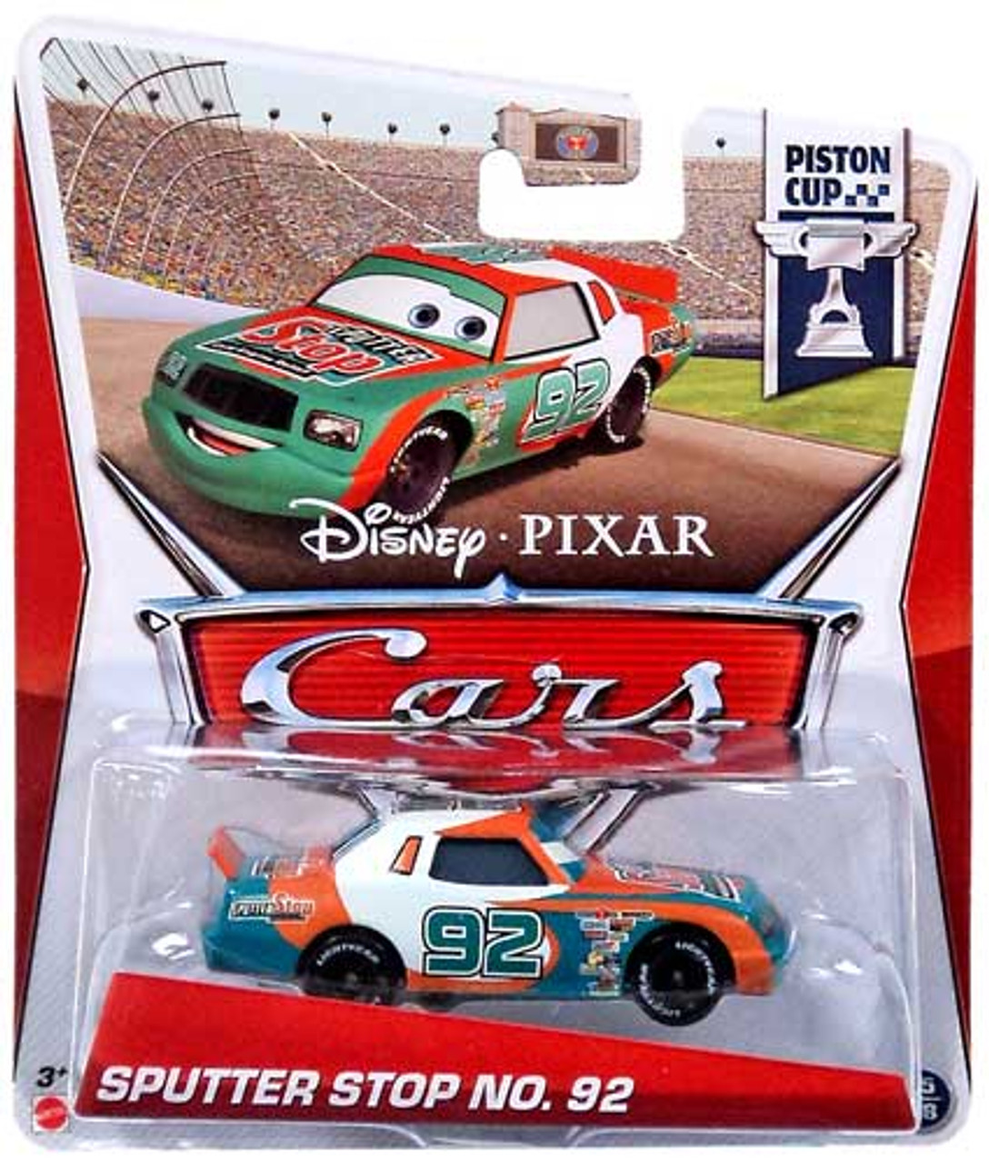 Disney Cars Series 3 Sputter Stop No. 92 Diecast Car