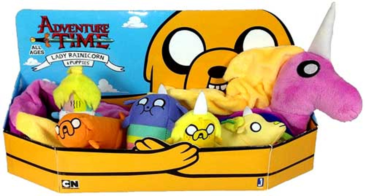 Adventure Time Lady Rainicorn & Puppies Exclusive Plush Set