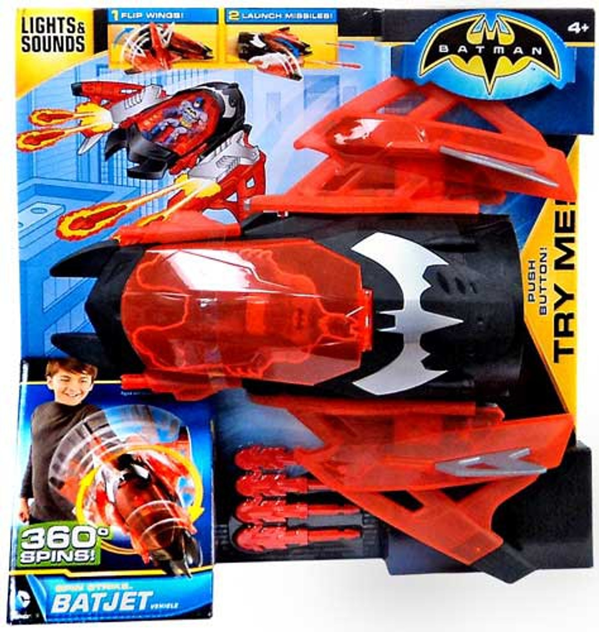 Batman Spin Strike Batjet Vehicle