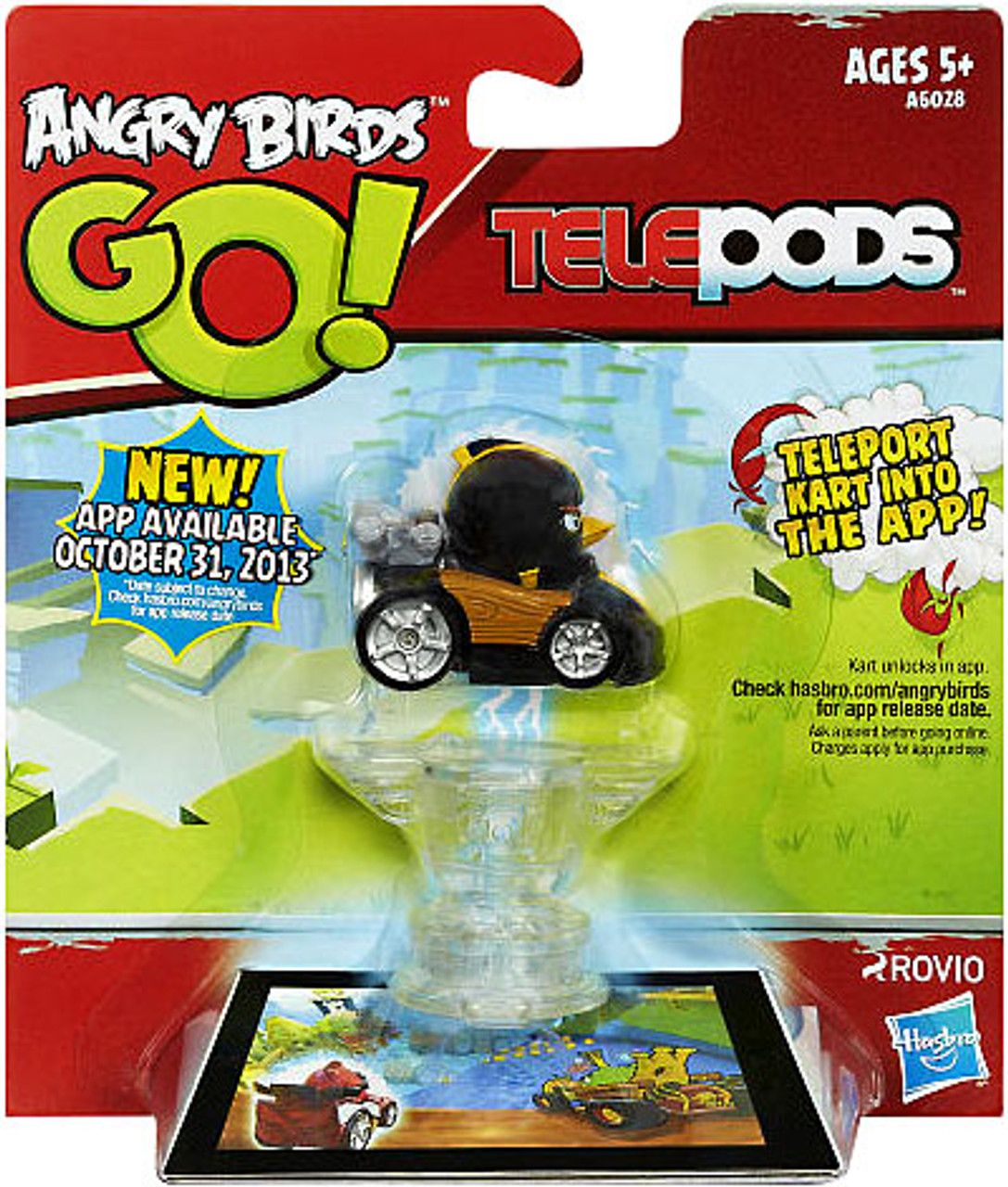 Angry Birds GO! Telepods Kart Series 1 Black Bird Figure Pack