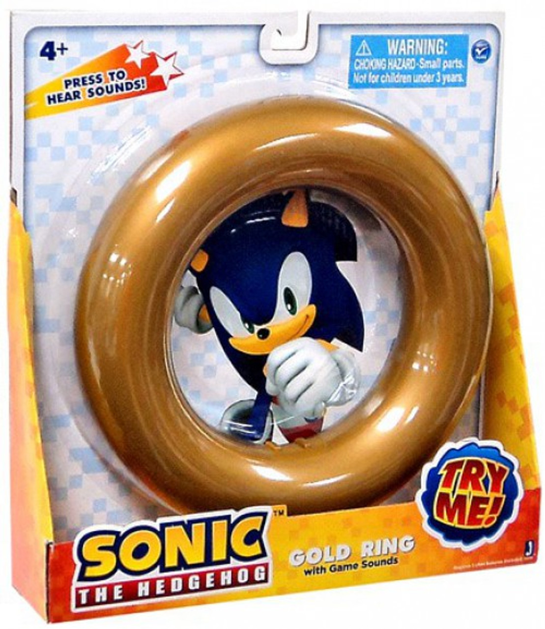 Sonic The Hedgehog Gold Ring Roleplay Toy Jazwares ToyWiz