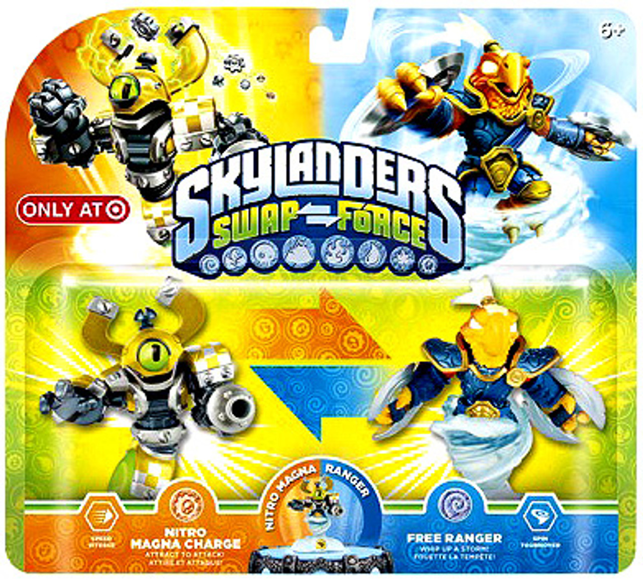 Skylanders Swap Force Swappable Nitro Magna Charge & Free Ranger Exclusive Figure 2-Pack