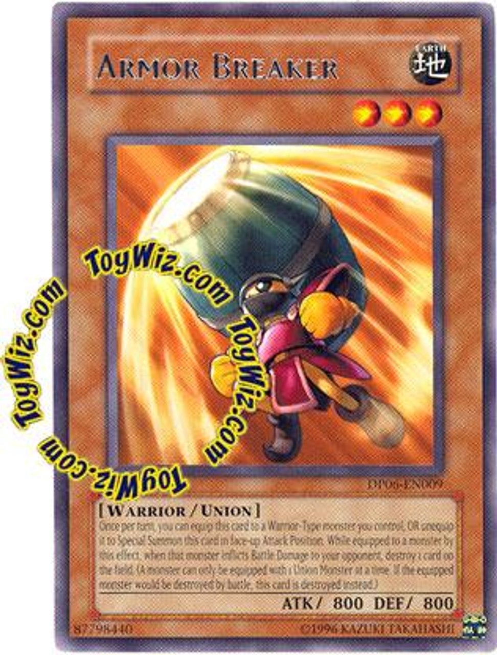 YuGiOh GX Duelist Pack Jaden Yuki 3 Rare Armor Breaker DP06-EN009
