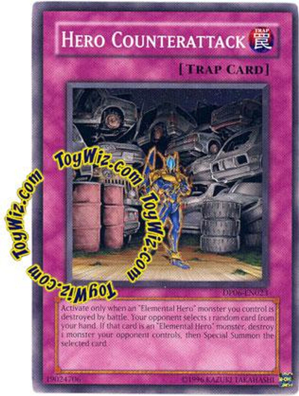 YuGiOh GX Duelist Pack Jaden Yuki 3 Common Hero Counterattack DP06-EN023