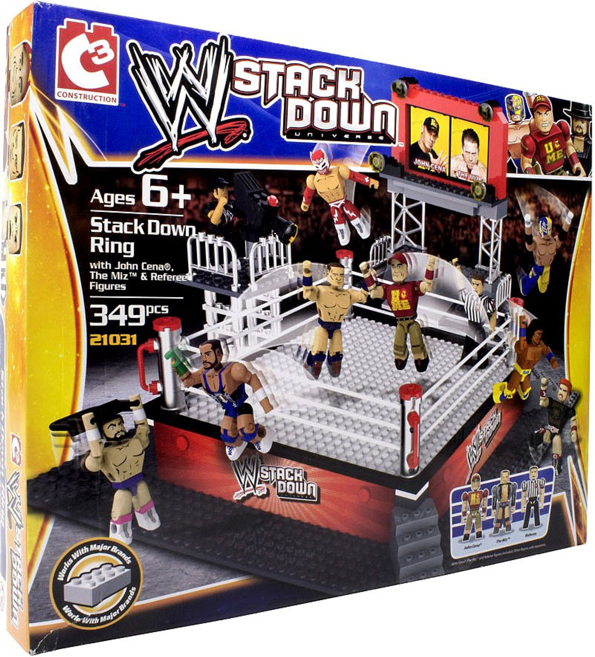 WWE Wrestling C3 Construction WWE StackDown Stackdown Ring Set #21031