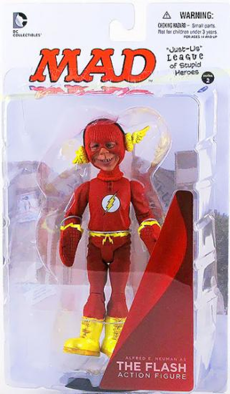 DC MAD Just Us League of Stupid Heroes Alfred E. Neuman as The Flash Action Figure