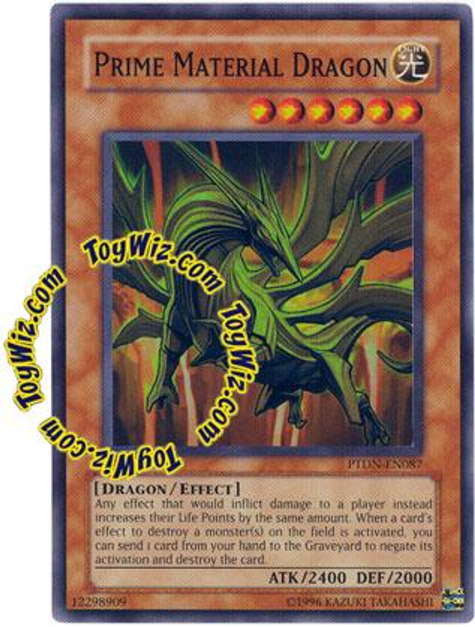 Yugioh Gx Phantom Darkness Single Card Super Rare Prime Material Dragon