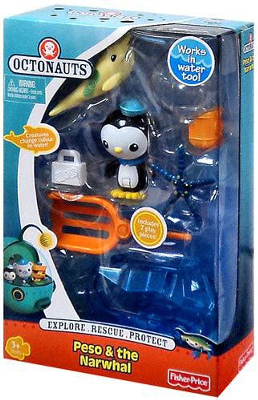 Fisher Price Octonauts Rescue Peso & The Narwhal Figure 2-Pack