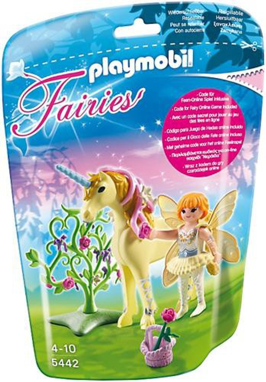 Playmobil Fairies Flower Fairy with Sun Beam Unicorn Set #5442