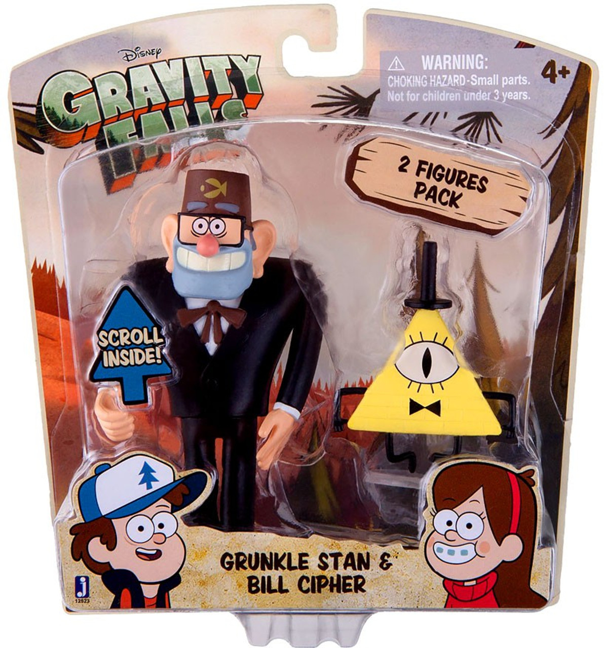 Disney Gravity Falls Grunkle Stan & Bill Cipher Action Figure 2-Pack