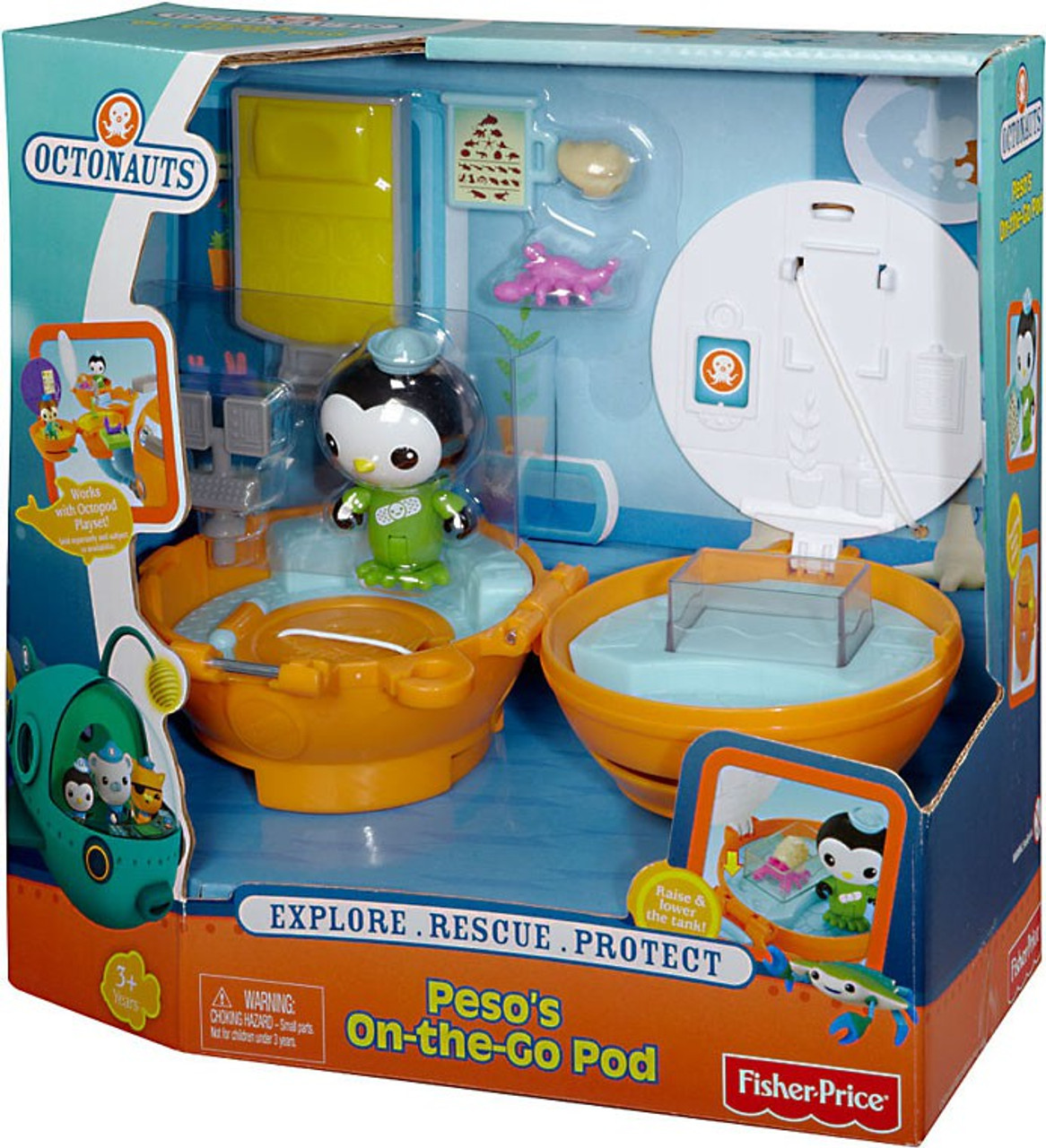 Fisher Price Octonauts Mission Vehicle Peso's On-the-Go Pod Playset