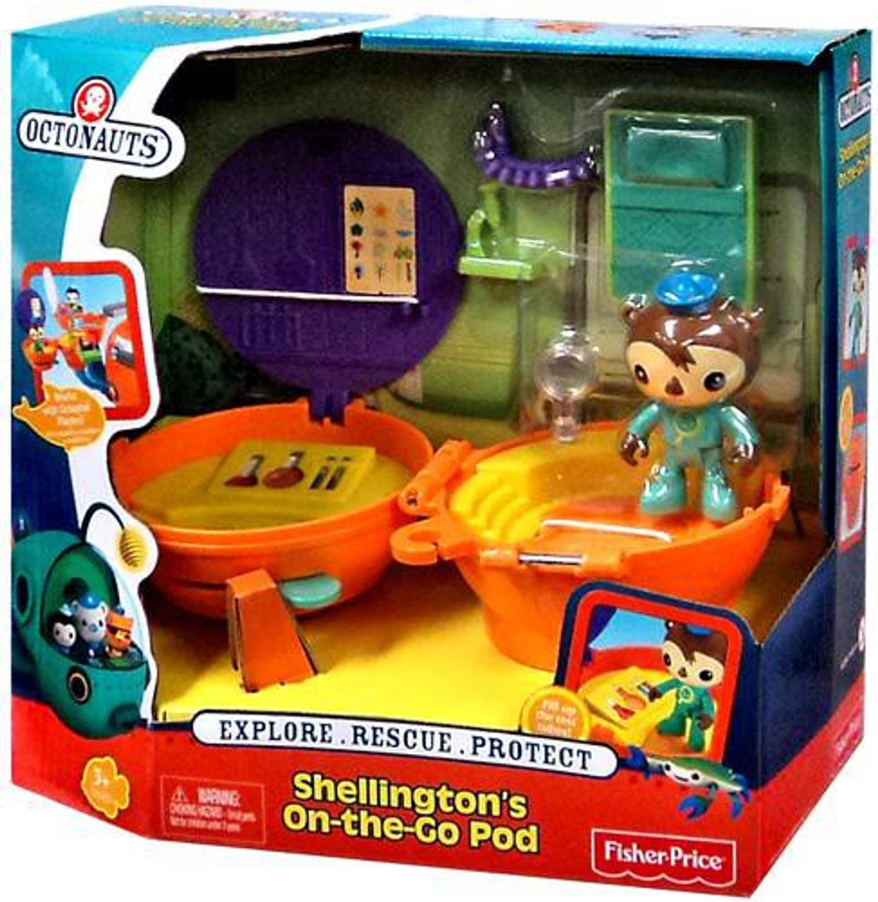 Fisher Price Octonauts Mission Vehicle Shellington's On-the-Go Pod Playset