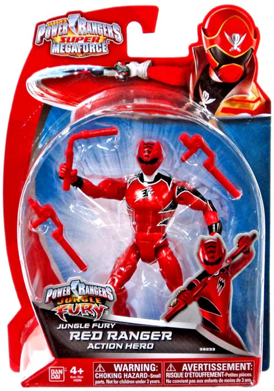 Power Rangers Super Megaforce Jungle Fury Red Ranger Action Hero Action Figure