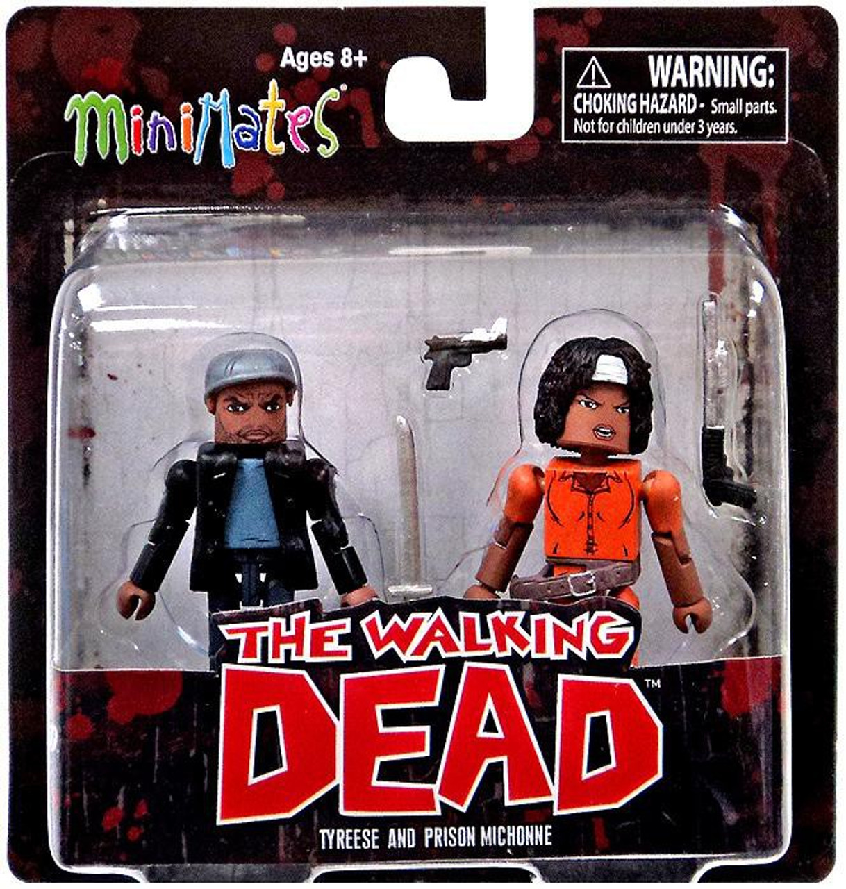 The Walking Dead Minimates Series 5 Tyreese & Prison Michonne Minifigure 2-Pack