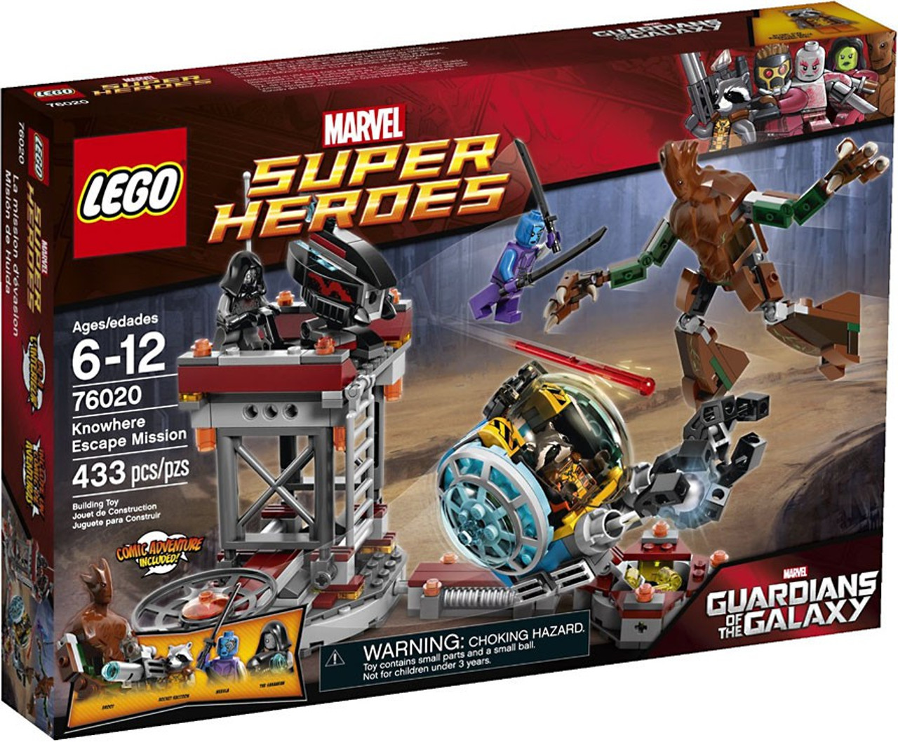 LEGO Marvel Super Heroes Guardians of the Galaxy Knowhere Escape Mission Set #76020