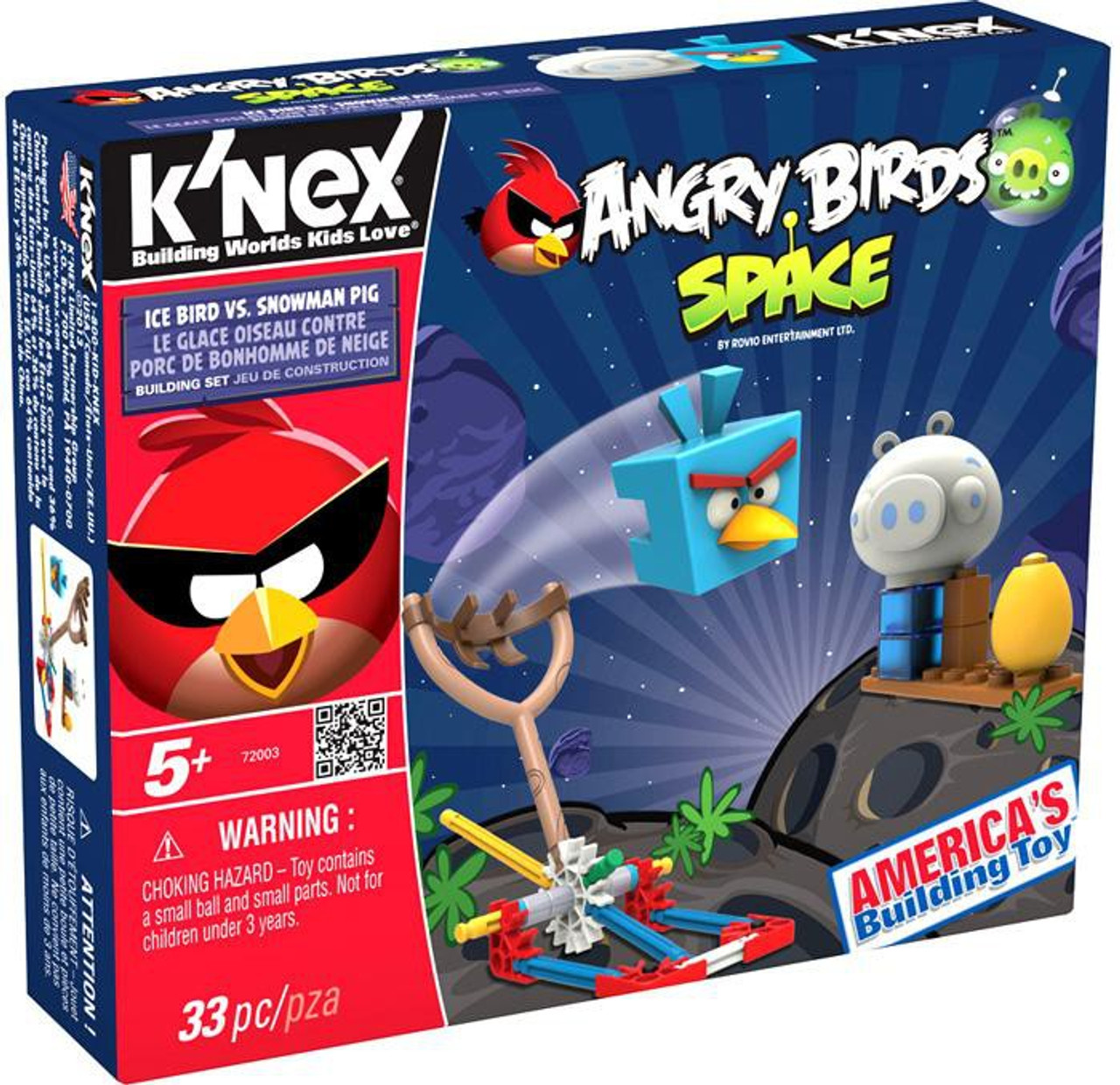 K'NEX Angry Birds Ice Bird Vs Snowman Pig Set #72003