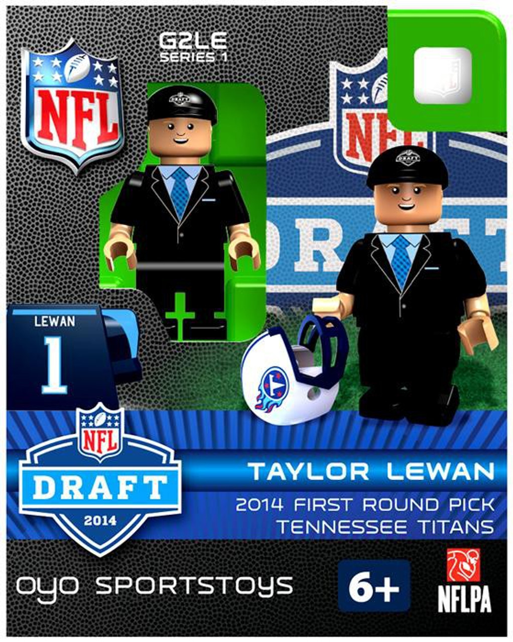 Tennessee Titans NFL 2014 Draft First Round Picks Taylor Lewan Minifigure