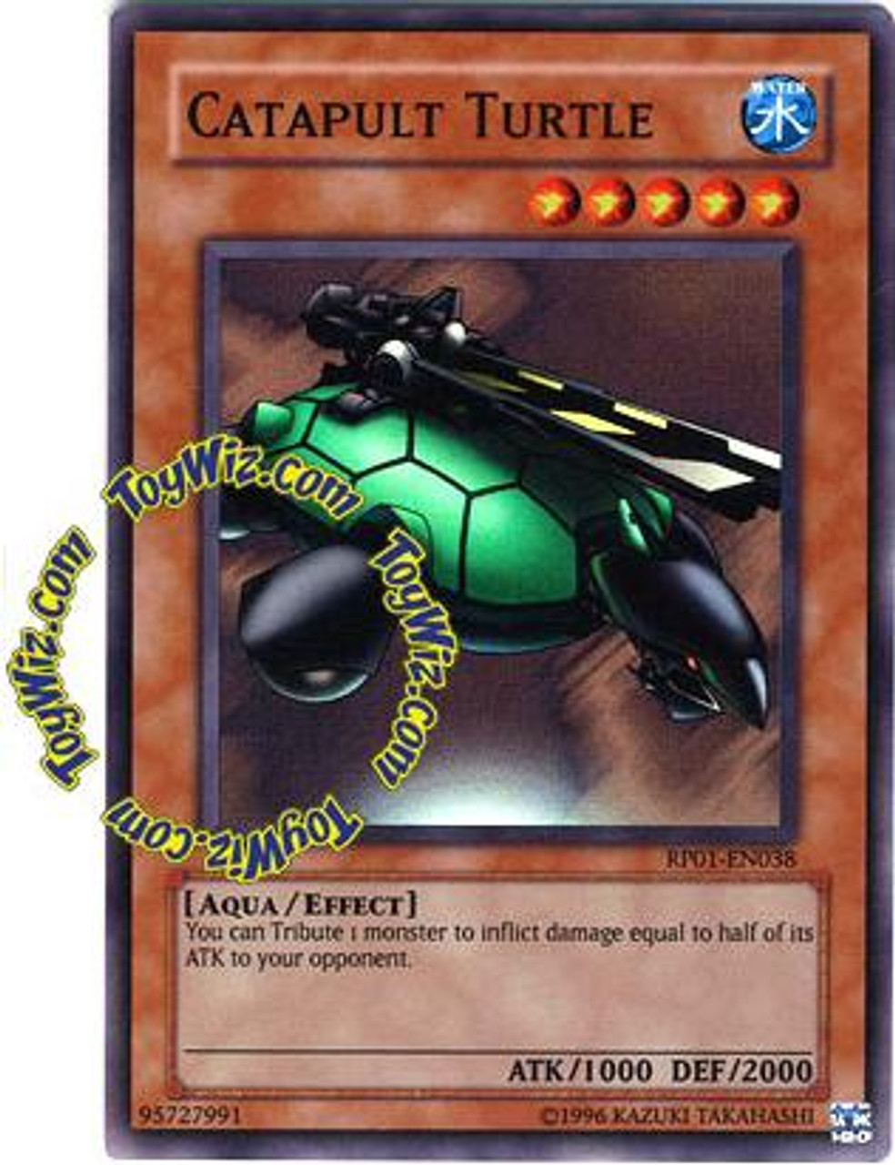 YuGiOh Retro Pack Single Card Super Rare Catapult Turtle RP01EN038