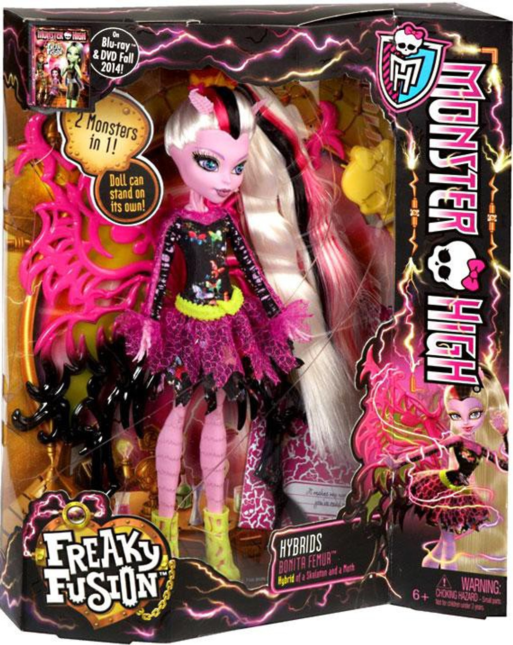 Monster High Freaky Fusion Hybrids Bonita Femur 10.5-Inch Doll